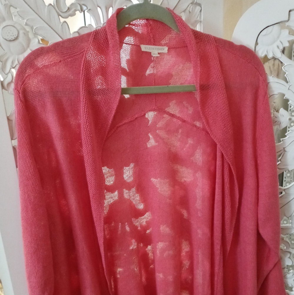 Barbie Pink Eileen Fisher Knit Cardigan!!